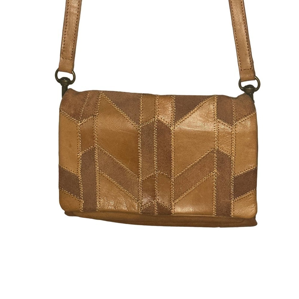 Lucky Brand Tan and Brown Crossbody Bag